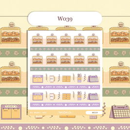 Paperdollzco | A5 Border Sticker | w039