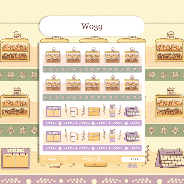 Paperdollzco | A5 Border Sticker | w039