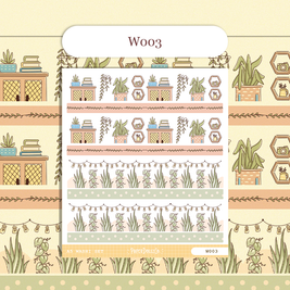 Paperdollzco | A5 Border Sticker | w003