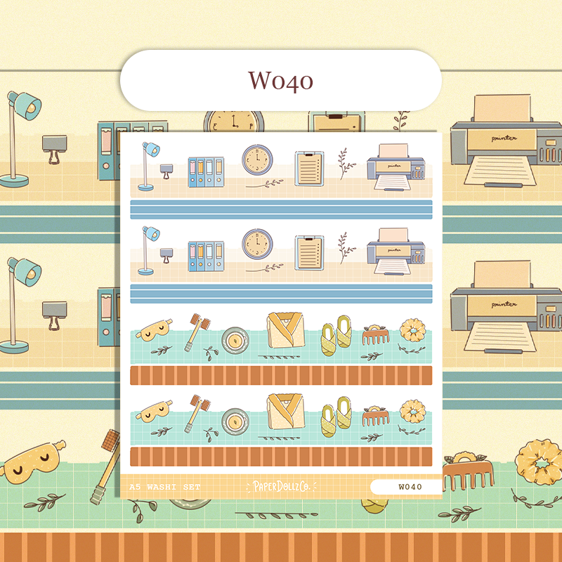Paperdollzco | A5 Border Sticker | w040