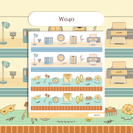 Paperdollzco | A5 Border Sticker | w040