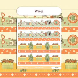 Paperdollzco | A5 Border Sticker | w041