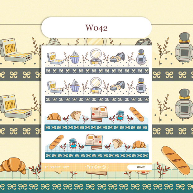 Paperdollzco | A5 Border Sticker | w042