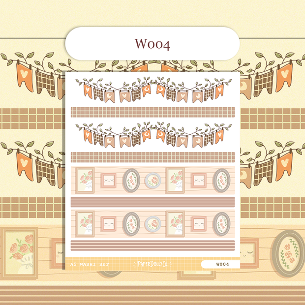 Paperdollzco | A5 Border Sticker | w004