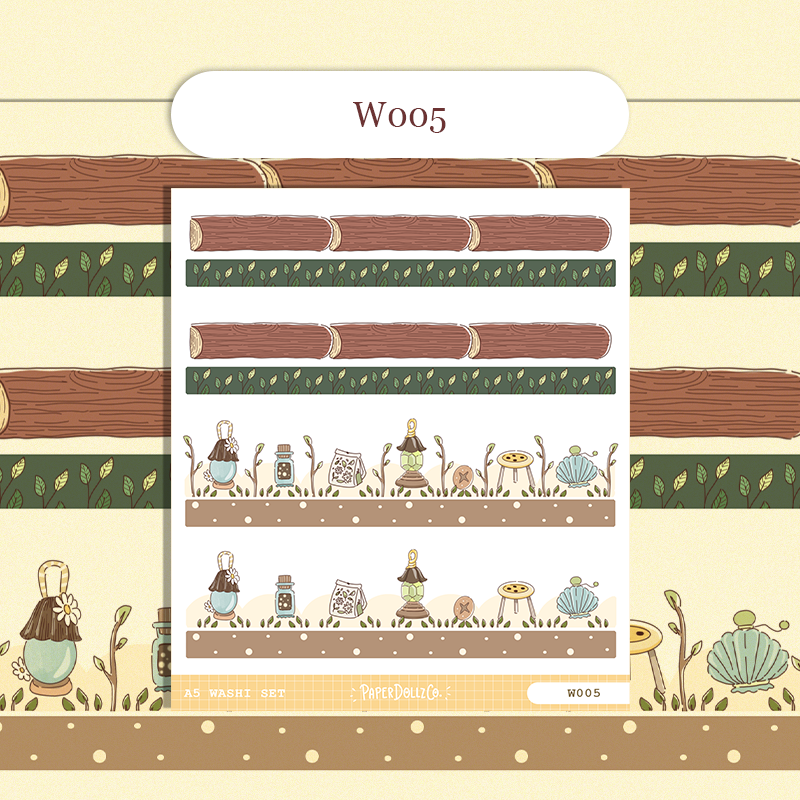 Paperdollzco | A5 Border Sticker | w005