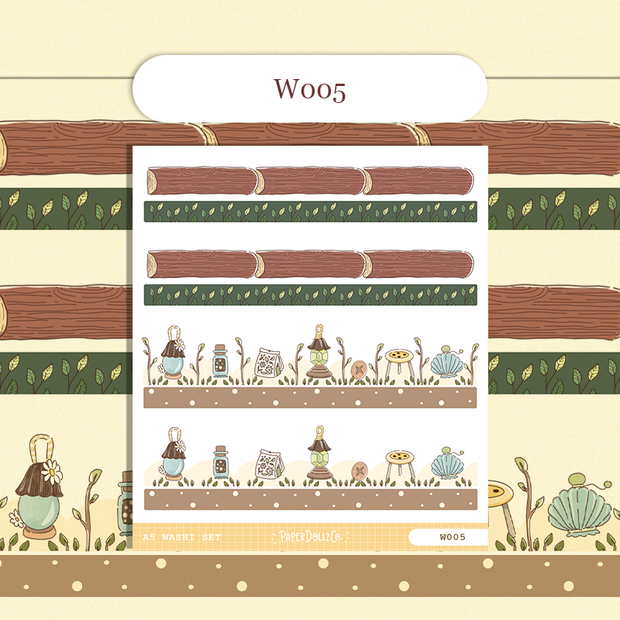 Paperdollzco | A5 Border Sticker | w005