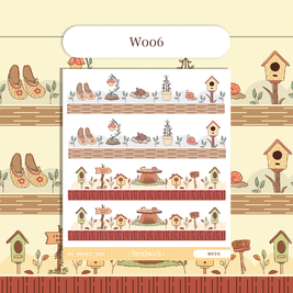 Paperdollzco | A5 Border Sticker | w006