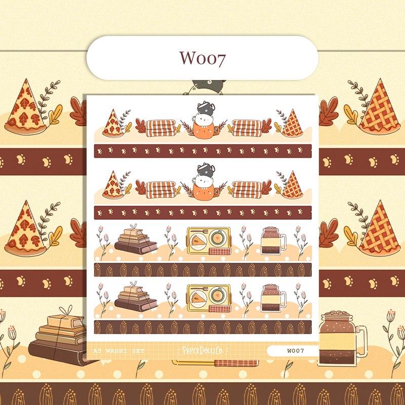 Paperdollzco | A5 Border Sticker | w007