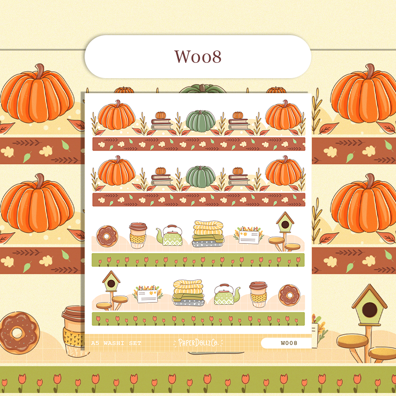 Paperdollzco | A5 Border Sticker | w008