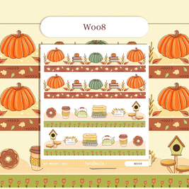 Paperdollzco | A5 Border Sticker | w008