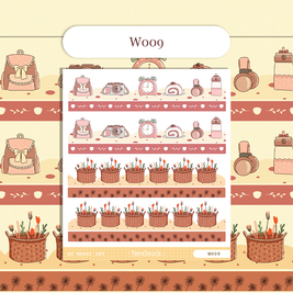 Paperdollzco | A5 Border Sticker | w009