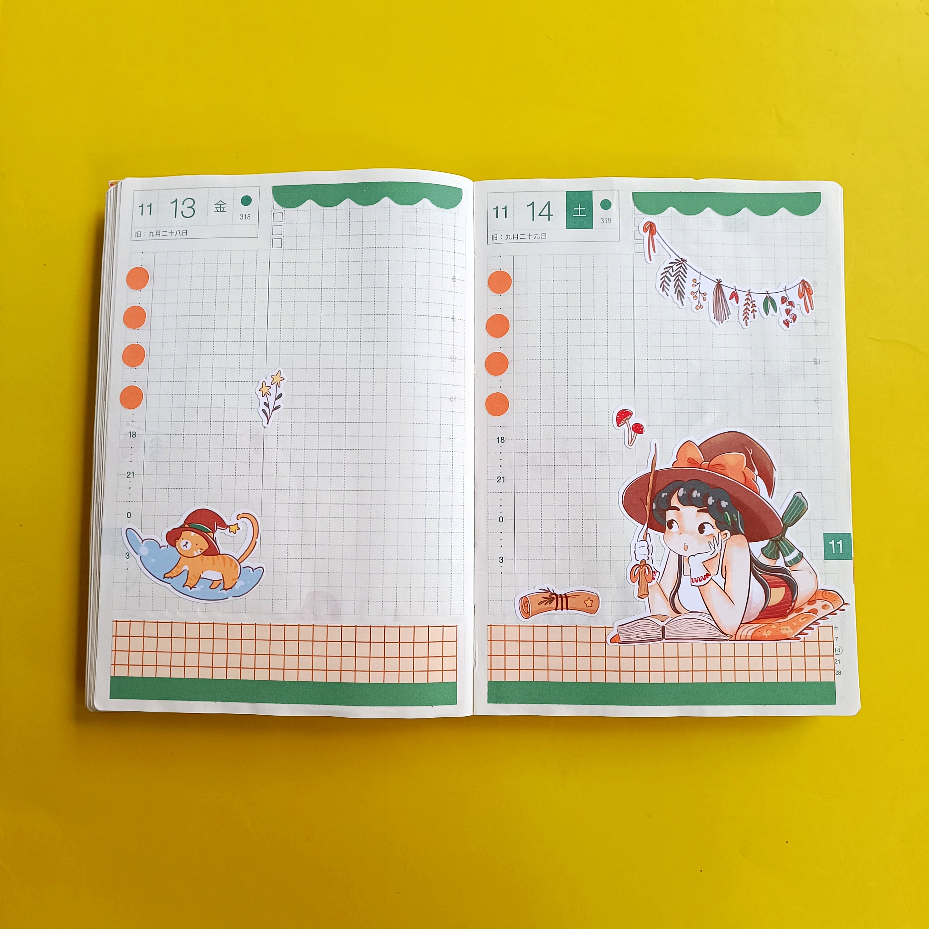 Enchanter | Enchanted | Hobonichi A6 Daily Sticker Kit - a001