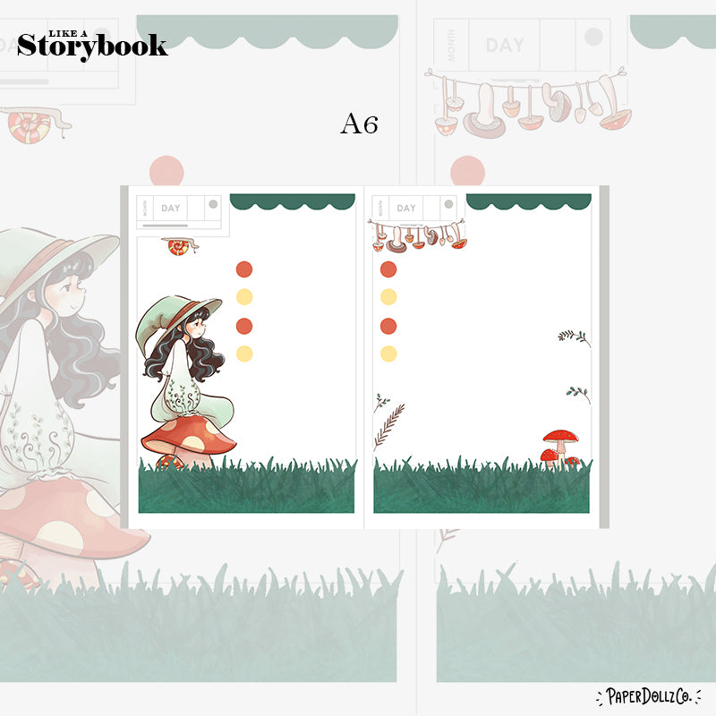 Forest | Enchanted | Hobonichi A6 Daily Sticker Kit - a004
