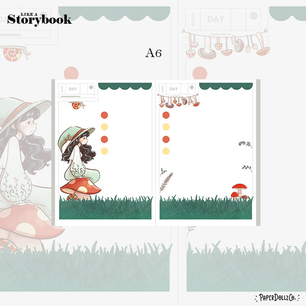 Forest | Enchanted | Hobonichi A6 Daily Sticker Kit - a004