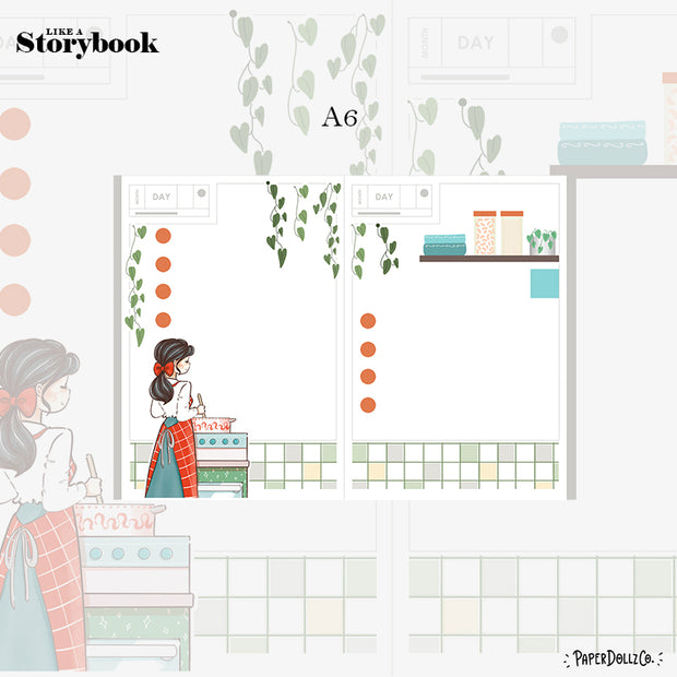 Bountiful | Joy to the Dolly World | Hobonichi A6 Daily Sticker Kit - a006