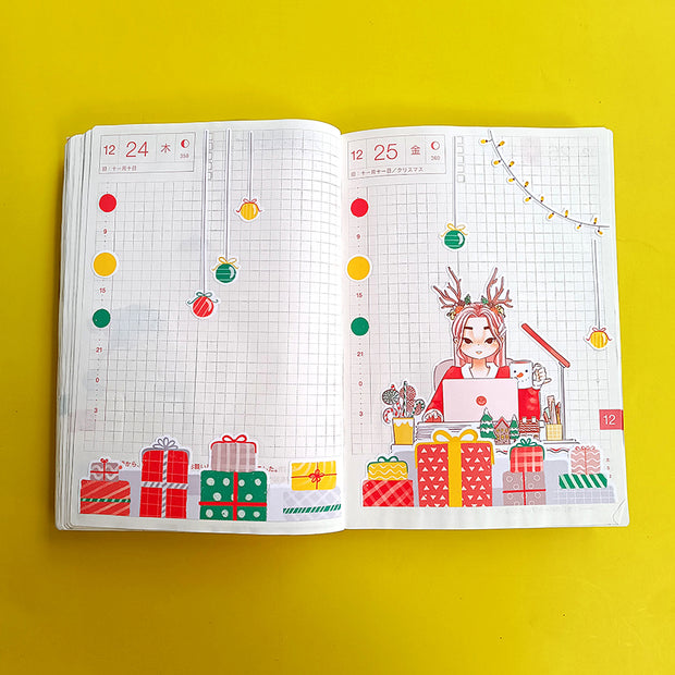 Busy | Joy to the Dolly World | Hobonichi A6 Daily Sticker Kit - a007