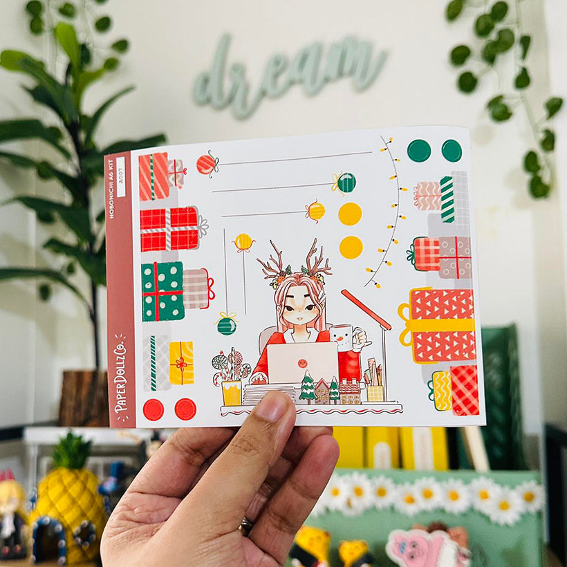 Busy | Joy to the Dolly World | Hobonichi A6 Daily Sticker Kit - a007