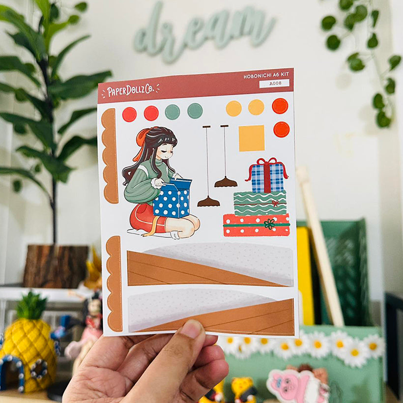 Lavish | Joy to the Dolly World | Hobonichi A6 Daily Sticker Kit - a008