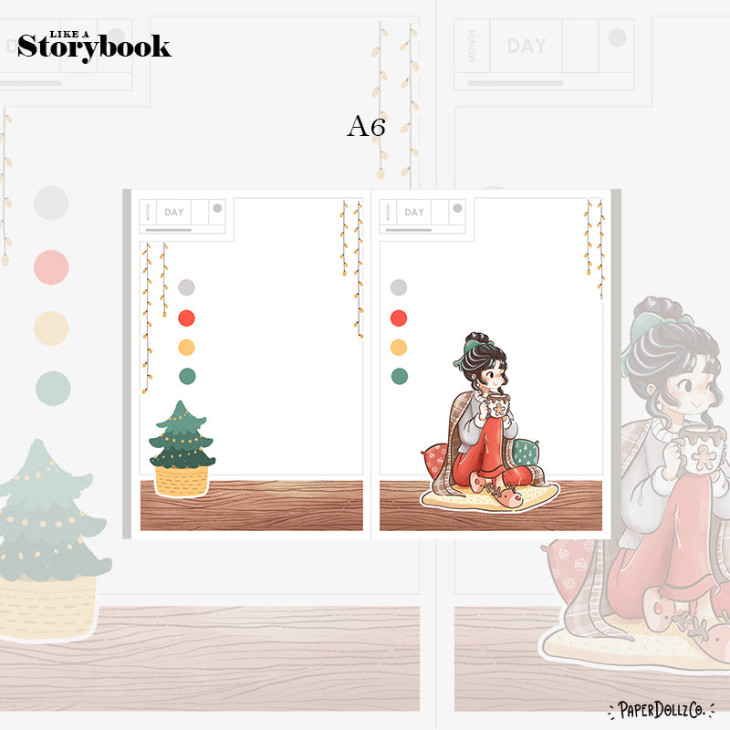 Blissful | Joy to the Dolly World | Hobonichi A6 Daily Sticker Kit - a009