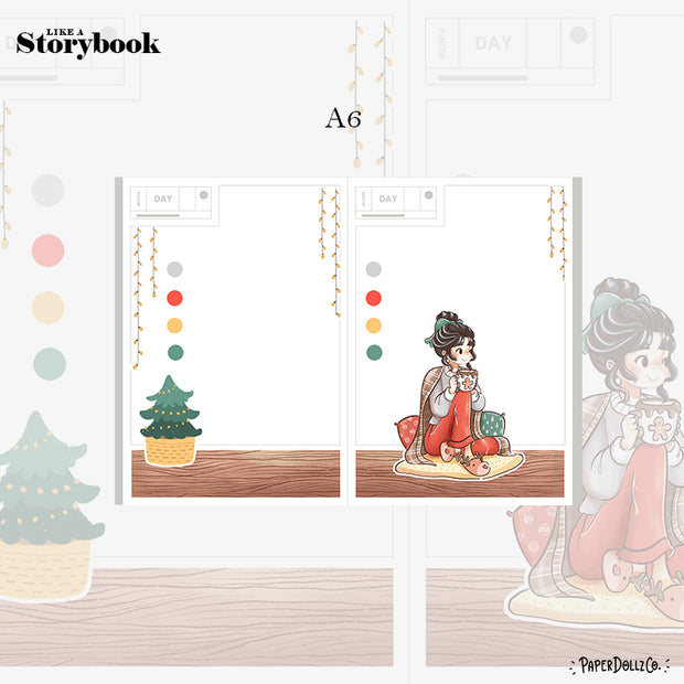 Blissful | Joy to the Dolly World | Hobonichi A6 Daily Sticker Kit - a009