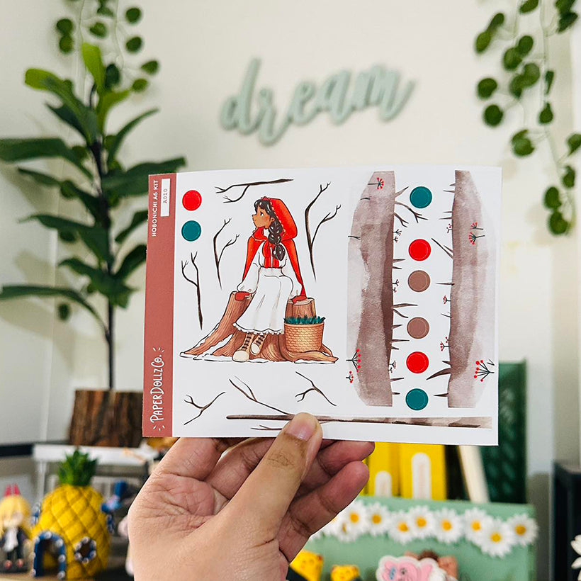 Cold | Joy to the Dolly World | Hobonichi A6 Daily Sticker Kit - a010