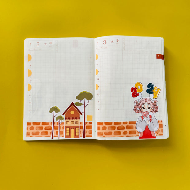 Promising | Year of the Rising Dragon | Hobonichi A6 Sticker Kit - a011