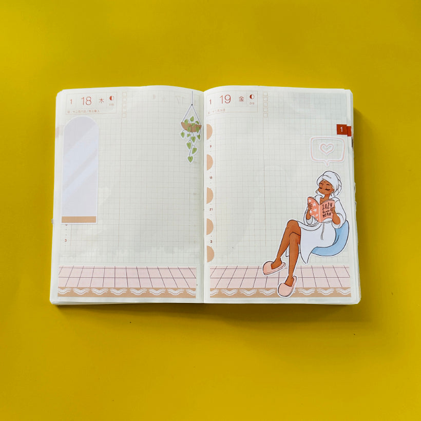 Radiant | Year of the Rising Dragon | Hobonichi A6 Sticker Kit - a014
