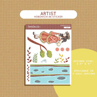 Artist | Pretty Petal | Hobonichi A6 Daily Sticker Kit - a017