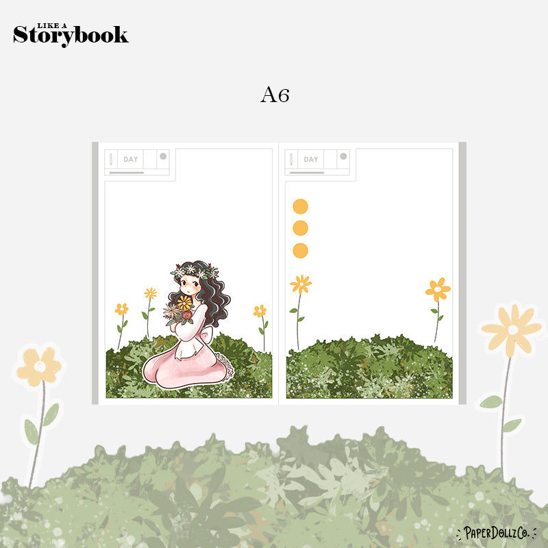 Blush | Pretty Petal | Hobonichi A6 Daily Sticker Kit - a019