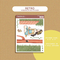 Retro | Pretty Petal | Hobonichi A6 Sticker Kit - a020
