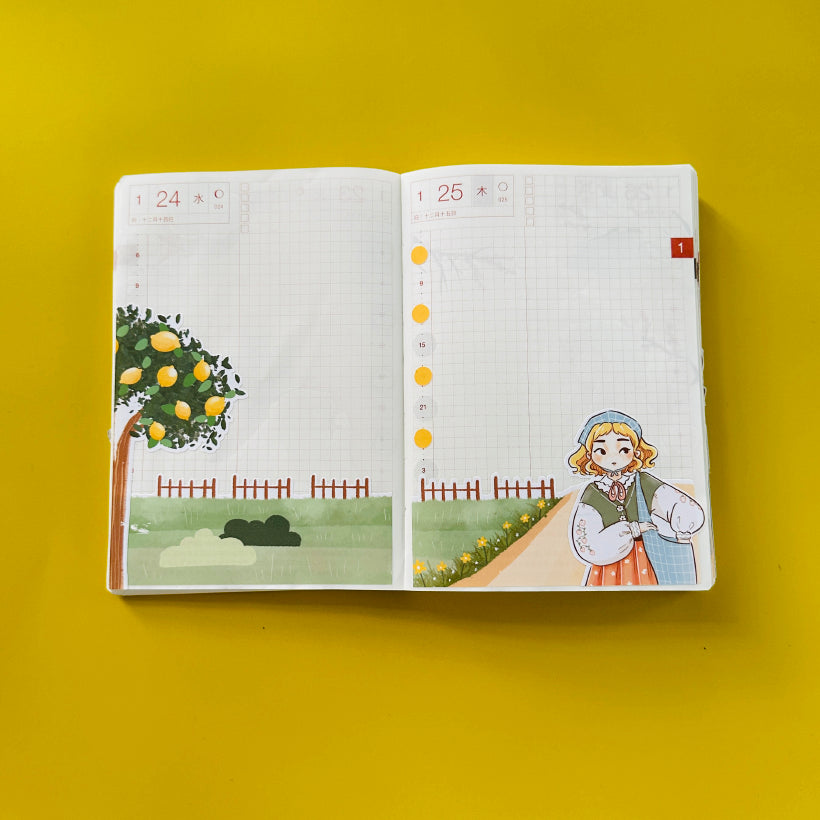Peaceful | Spring Blossoming | Hobonichi A6 Daily Sticker Kit - a023
