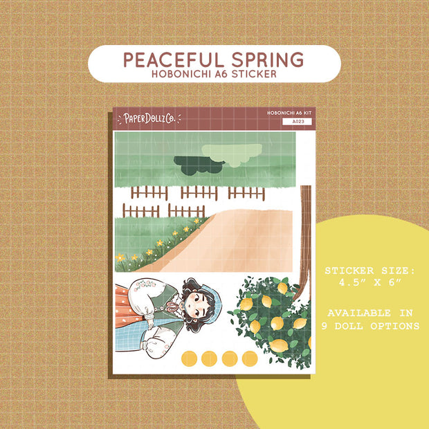 Peaceful | Spring Blossoming | Hobonichi A6 Daily Sticker Kit - a023