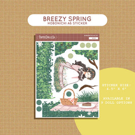 Breezy | Spring Blossoming | Hobonichi A6 Daily Sticker Kit - a024
