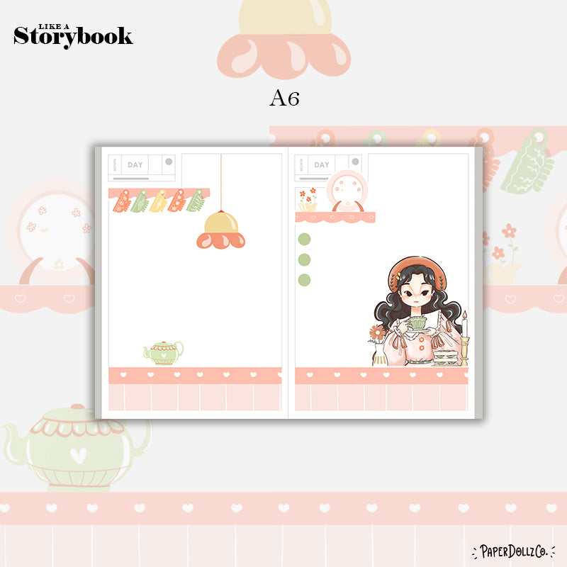 Tea Party | Alone Time | Hobonichi A6 Daily Sticker Kit - a026