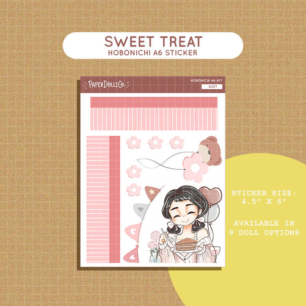 Sweet Treat | Alone Time | Hobonichi A6 Daily Sticker Kit - a027