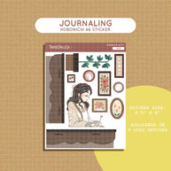 Journaling | Alone Time | Hobonichi A6 Daily Sticker Kit - a030