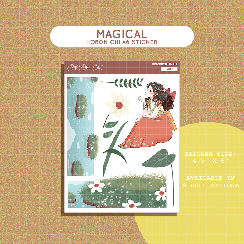 Magical | Fairy Tales | Hobonichi A6 Daily Sticker Kit - a041