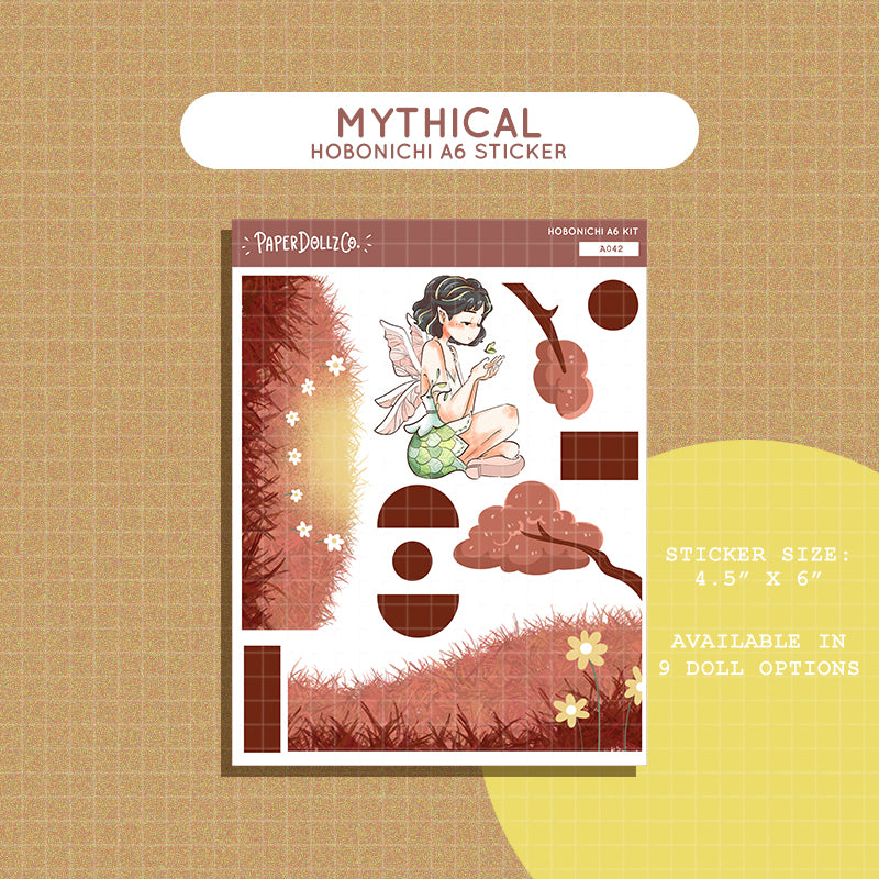 Mythical | Fairy Tales | Hobonichi A6 Daily Sticker Kit - a042