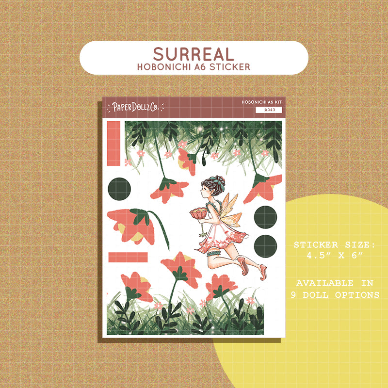 Surreal | Fairy Tales | Hobonichi A6 Daily Sticker Kit - a043