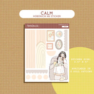 Calm | Sweet Dreams | Hobonichi A6 Daily Sticker Kit - a048