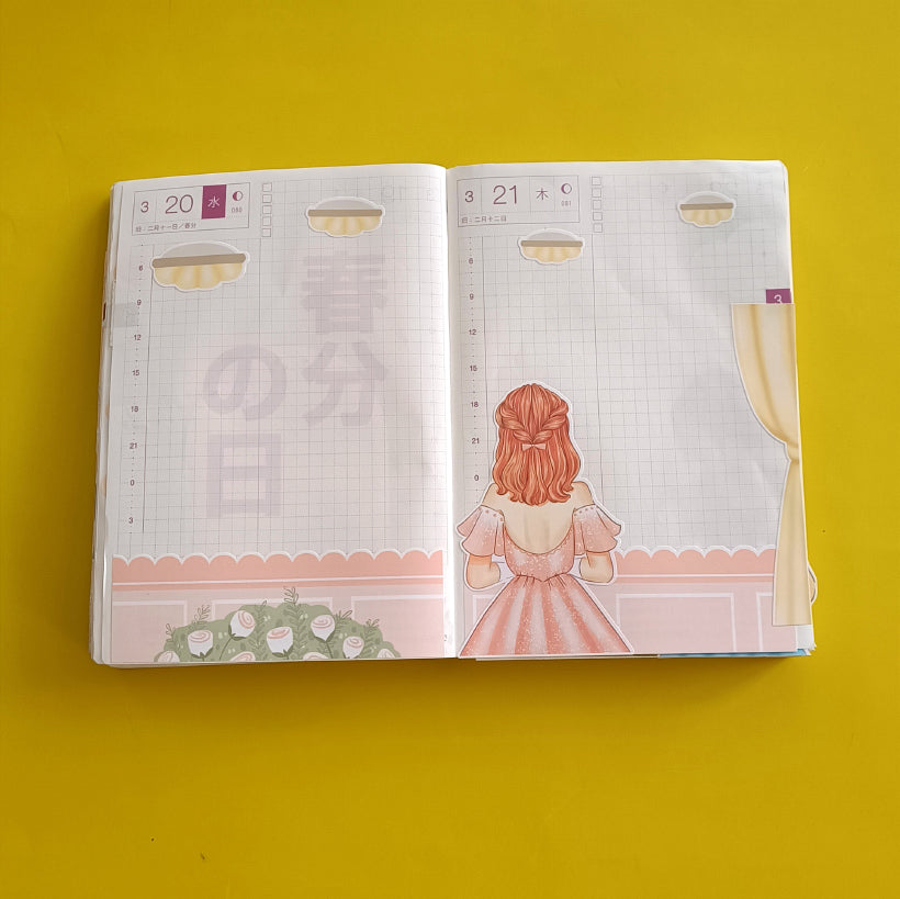 Prom | Crowning Glory | Hobonichi A6 Daily Sticker Kit - a051