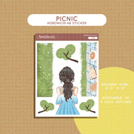 Picnic | Crowning Glory | Hobonichi A6 Daily Sticker Kit - a052