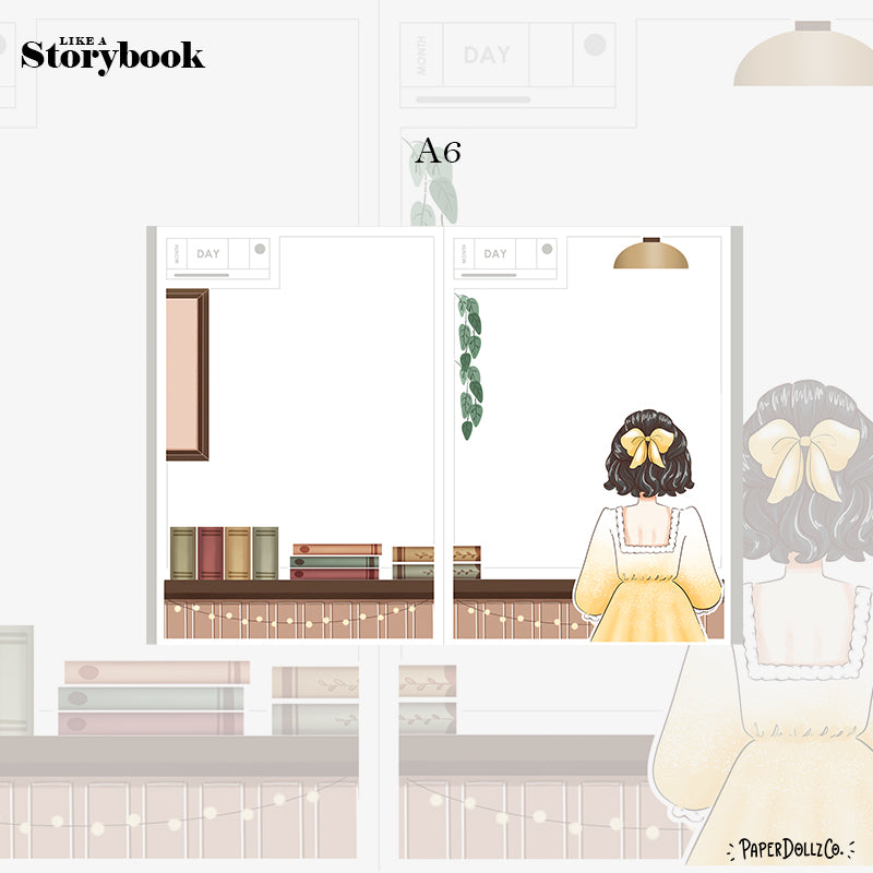 Library | Crowning Glory | Hobonichi A6 Daily Sticker Kit - a053