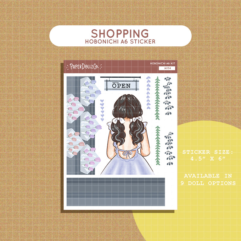 Shopping | Crowning Glory | Hobonichi A6 Daily Sticker Kit - a054