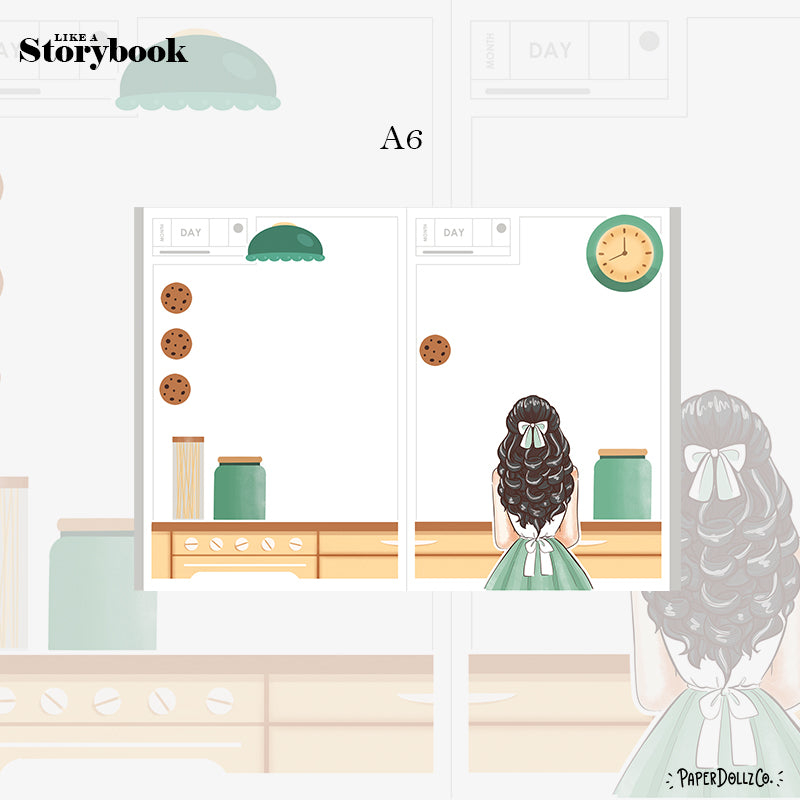 Kitchen | Crowning Glory | Hobonichi A6 Daily Sticker Kit - a055