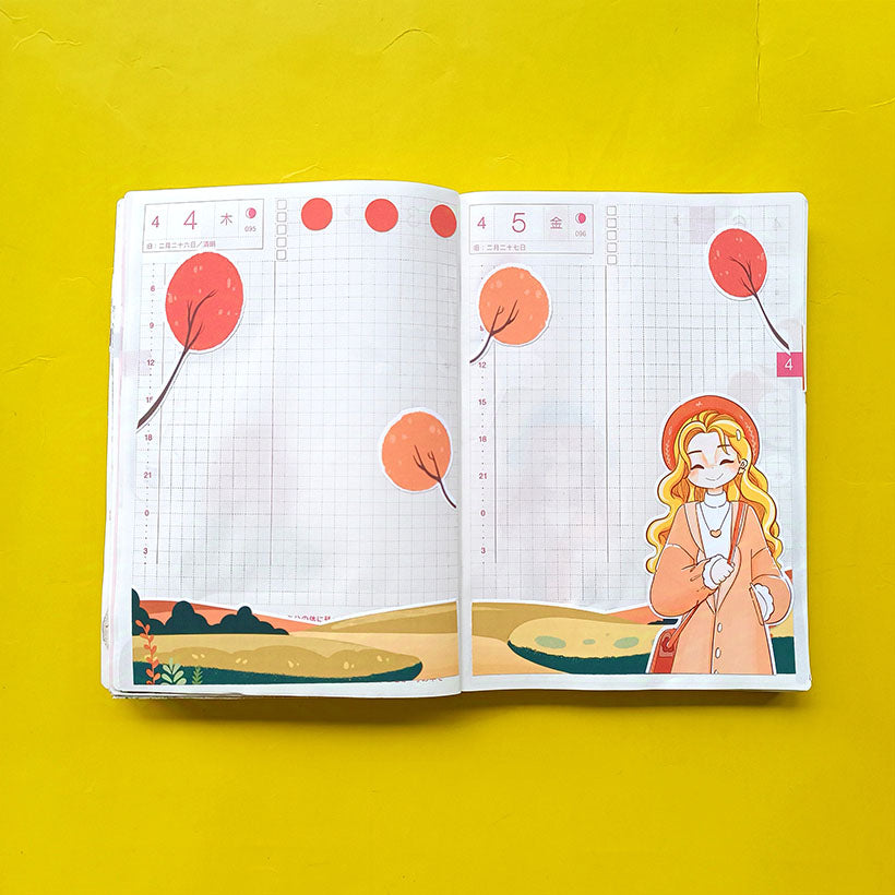 Date Night | Fabulous Fall | Hobonichi A6 Daily Sticker Kit - a057