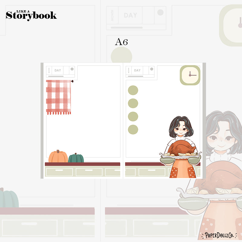 Thanksgiving | Fabulous Fall | Hobonichi A6 Daily Sticker Kit - a059