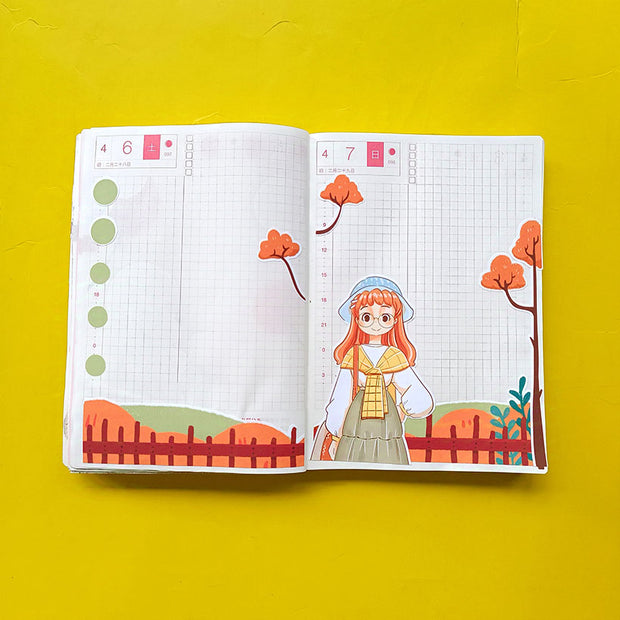 Travel | Fabulous Fall | Hobonichi A6 Daily Sticker Kit - a060