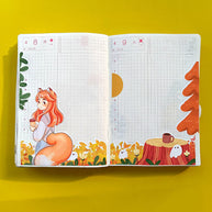 Fox | Fluffy Tails | Hobonichi A6 Daily Sticker Kit - a063