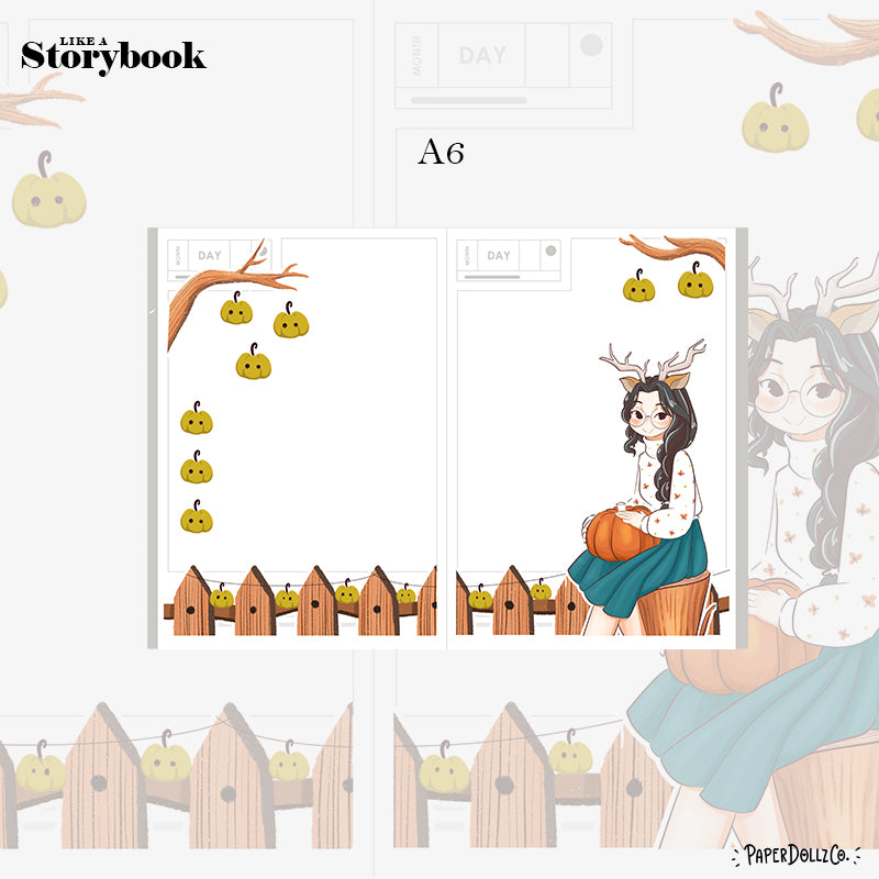 Deer | Fluffy Tails | Hobonichi A6 Daily Sticker Kit - a064